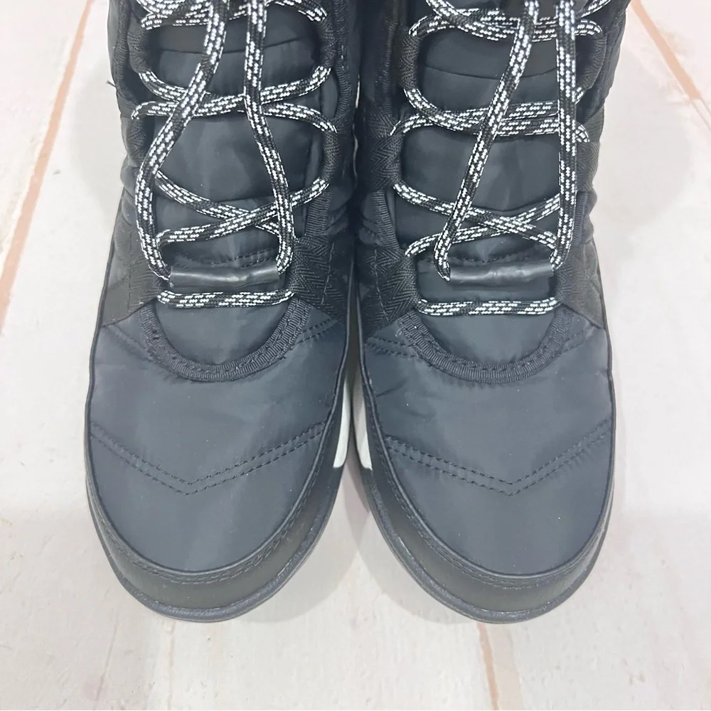 Sorel Black and White Kids Snow Boot